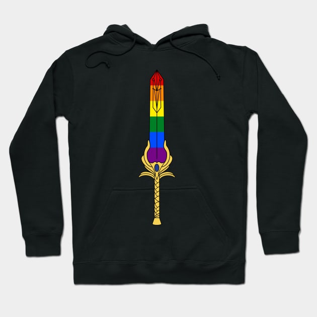 Pride flag Rainbow Sword - inspired by She-ra and the princesses of power Hoodie by tziggles